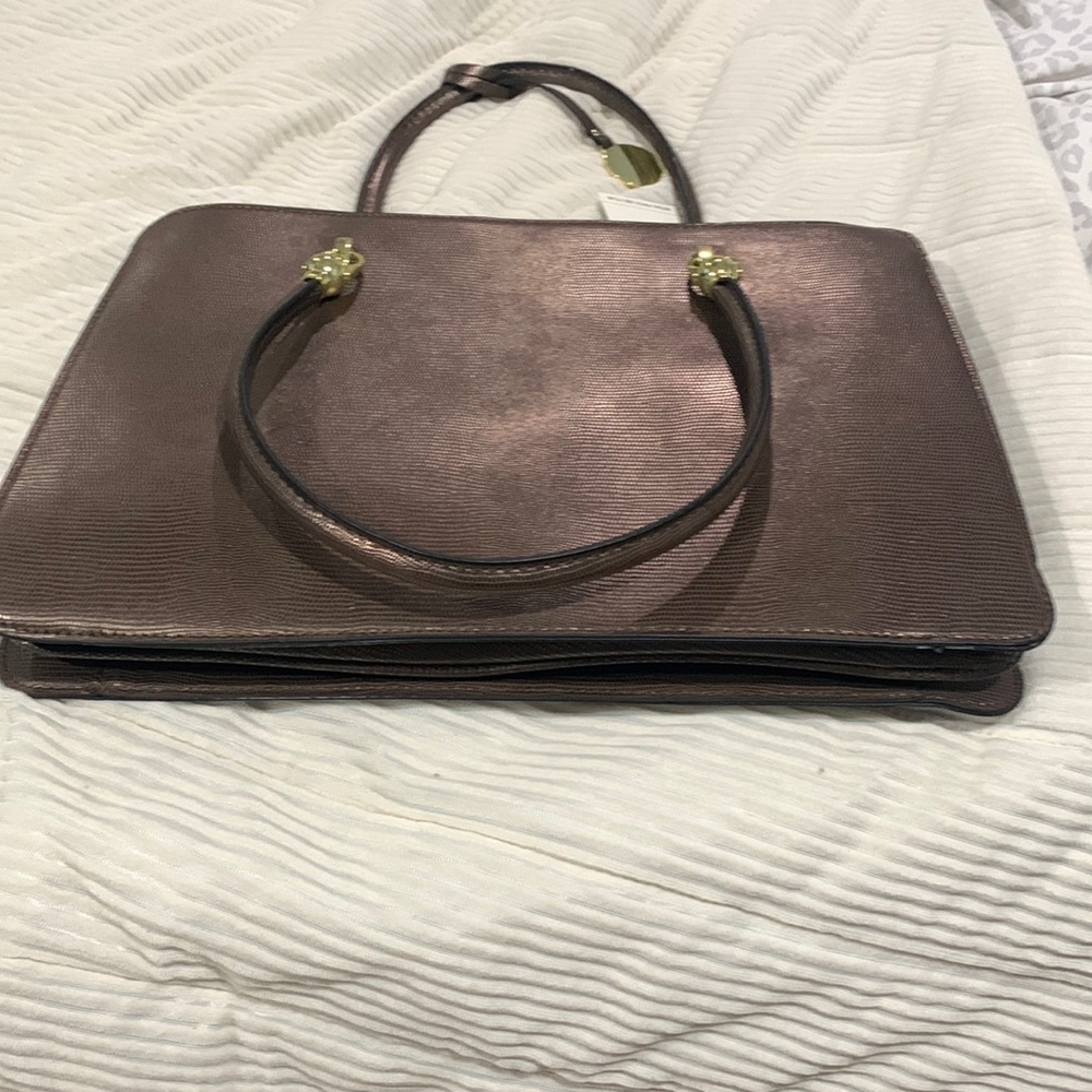 London Fog Bronze Work Bag